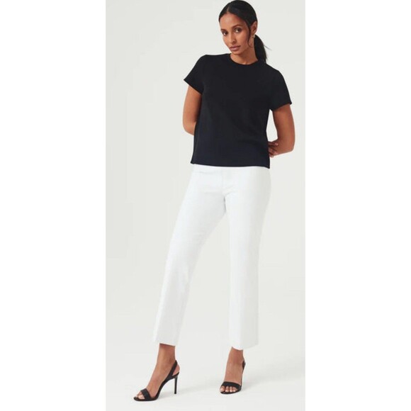 Spanx Women Pants Size Medium Classic White Kick Flare Pull On High Waisted - Picture 1 of 6